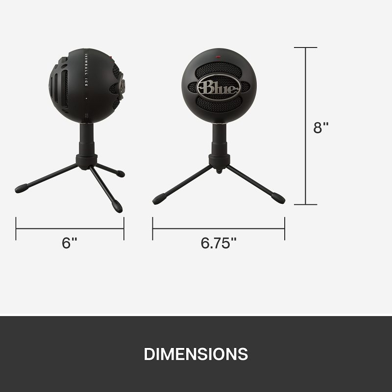 Blue Microphones Snowball iCE USB Microphone, Black - Image 10