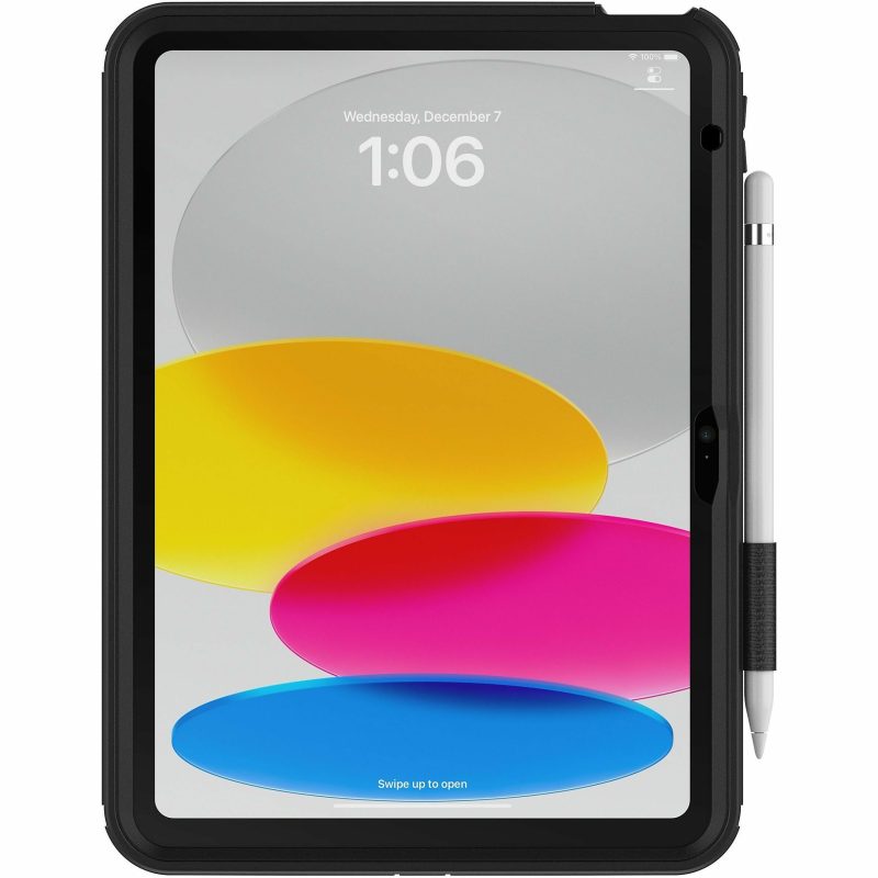OtterBox Defender Rugged Carrying Case (Folio) Apple iPad (10th Generation) Tablet, Stylus, Pencil - Black - Drop Resistant, Scrape Resistant, Dust Resistant Port, Dirt Resistant Port - 10.2" Height x 7.7" Width x 0.7" Depth - 1 Unit - Image 3