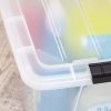 Iris USA® Weathertight Storage Boxes, 32-Quart, 19-1/16”L x 15-3/16”W x 13-1/4”H, Clear, Pack Of 4 Boxes - Image 4