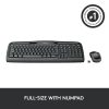 Logitech®MK320 Wireless Straight Full-Size Keyboard & Ambidextrous Optical Mouse, Black - Image 6