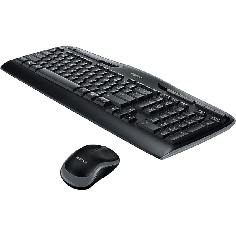 Logitech®MK320 Wireless Straight Full-Size Keyboard & Ambidextrous Optical Mouse, Black - Image 9