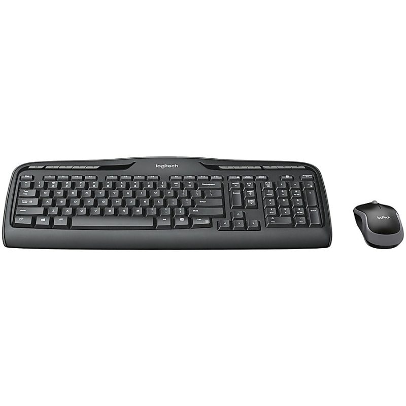 Logitech®MK320 Wireless Straight Full-Size Keyboard & Ambidextrous Optical Mouse, Black - Image 11