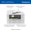 Brother MFC-J6940DW Wireless Color Inkjet All-in-One Printer with Print, Copy, Scan, Fax up to 11”x17” (Ledger) - Image 2
