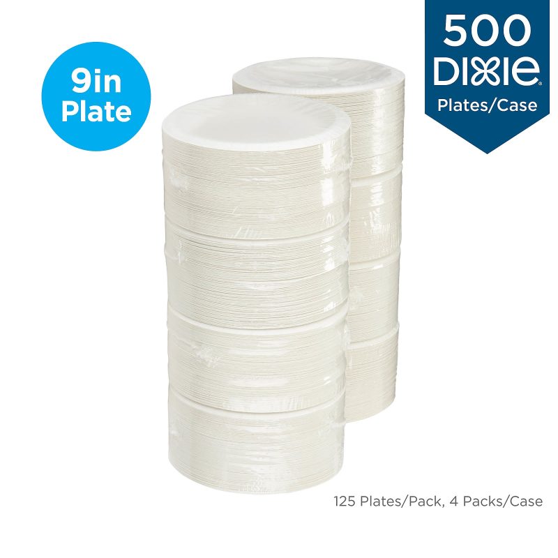 Dixie® Paper Plates, 8-1/2", Pathways Design, Pack Of 125 Plates - Image 2