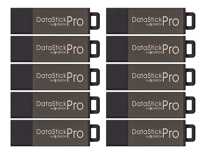 Centon DataStick Pro USB Flash Drives, USB 2.0, 4GB, Gray, Pack Of 100, S1-U2P1-4G100PK - Image 3