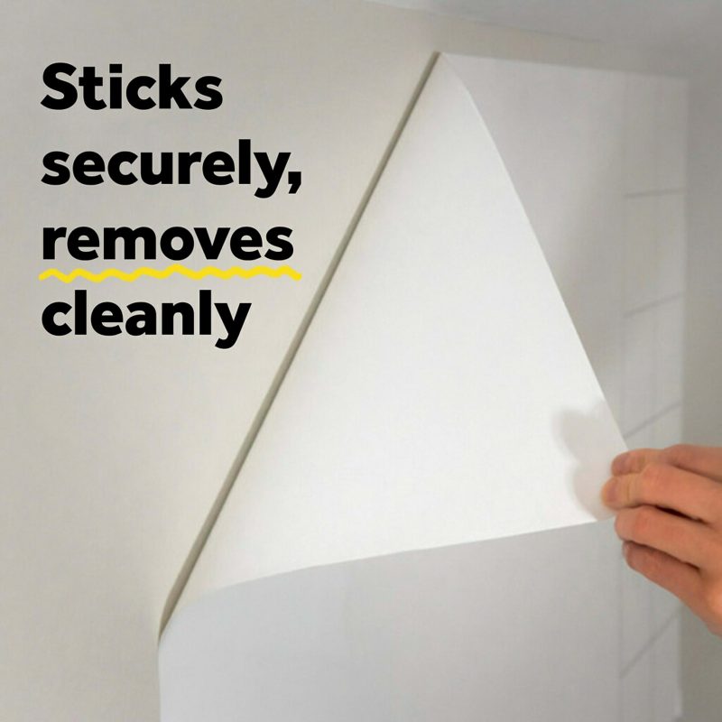 Post it® Non-Magnetic Dry-Erase Whiteboard Surface, 48" x 96", White - Image 4