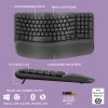 Logitech® Wave Keys Wireless Ergonomic Keyboard With Cushioned Palm Rest, 61% Recycled, Graphite, 920-011898 - Image 6