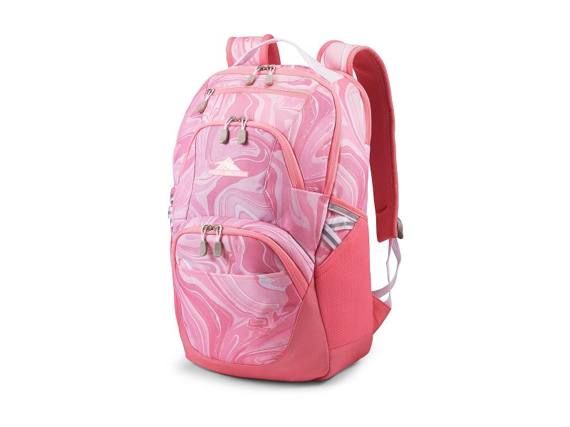 High Sierra Swoop Backpack With 17" Laptop Pocket, Pink - Image 9