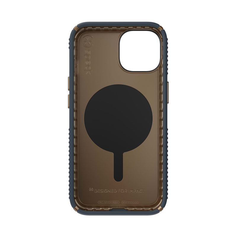 Speck Presidio2 Grip MagSafe iPhone® 14 Case, Charcoal, 150059-3068 - Image 4