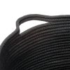 Honey Can Do Cotton Coil Baskets, 19”H x 16-1/2”W x 16-1/2”D, Black, Set Of 3 Baskets - Image 3