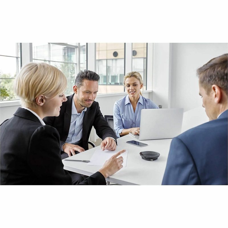 Jabra Speak 510 MS Wired/Wireless Bluetooth Speakerphone - Black - 4 Meeting Persons CapacityOmni-directional Microphone(s) - 50 mm Speaker(s) - Image 2