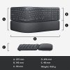 Logitech® ERGO K860 Split Ergonomic Wireless Keyboard For Business, Graphite, 920010175 - Image 9
