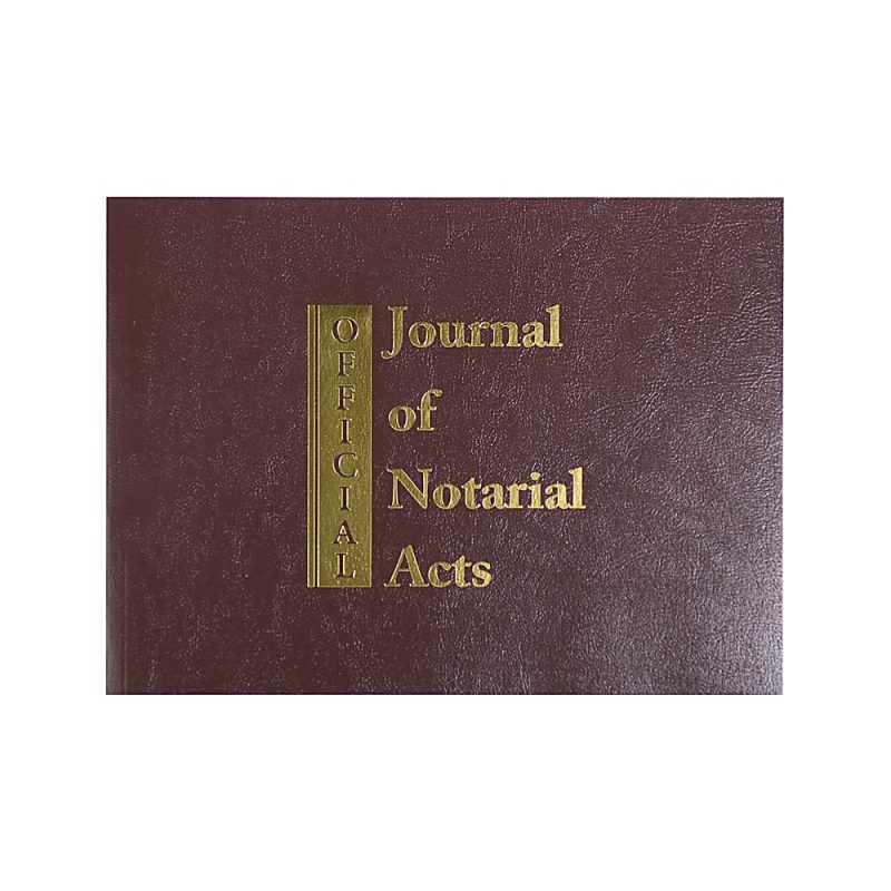Soft Cover Journal of Notarial Acts Logbook For Notary Public Transactions, 11" x 8 1/2", 116 Pages - Image 2