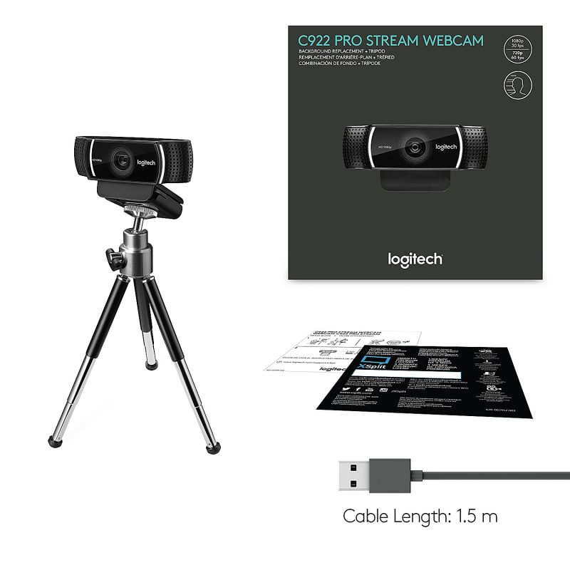 Logitech® C922 Pro Stream Webcam 1080P Camera for HD Video Streaming - Image 11