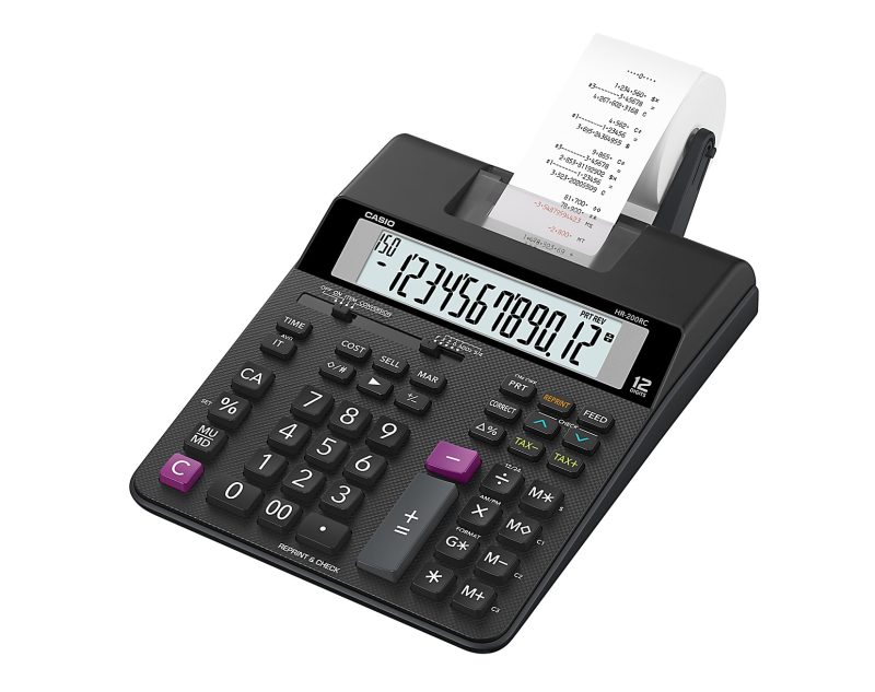 Casio® HR-200RC Compact Printing Calculator