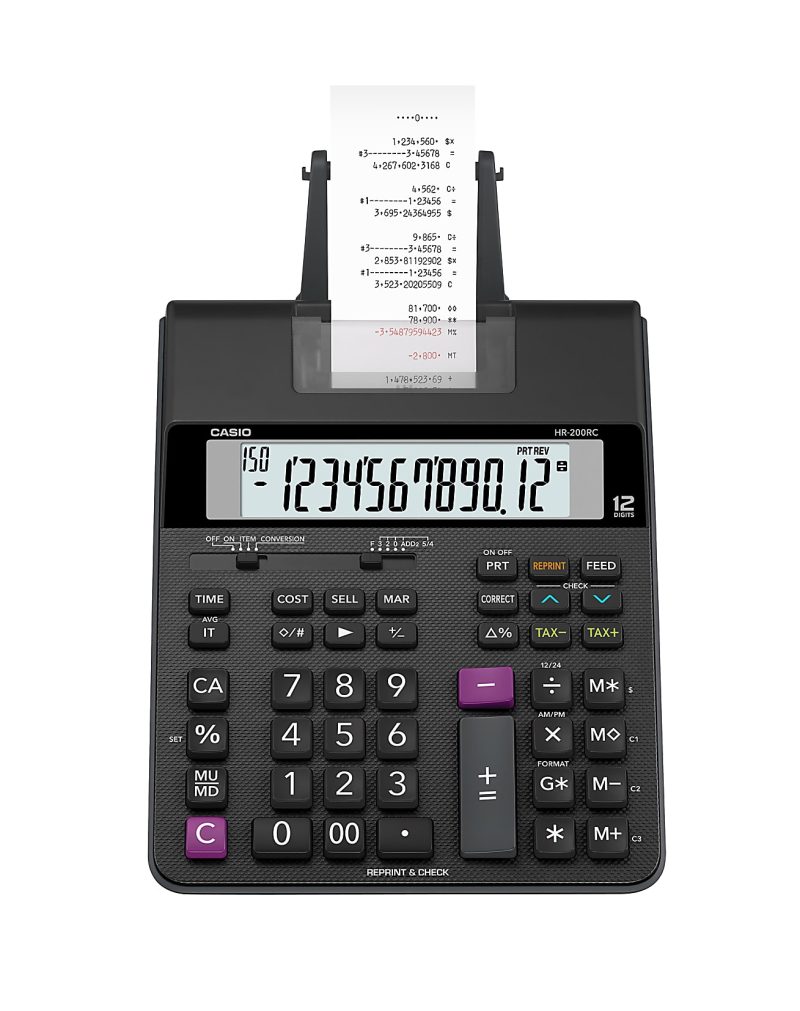 Casio® HR-200RC Compact Printing Calculator - Image 2