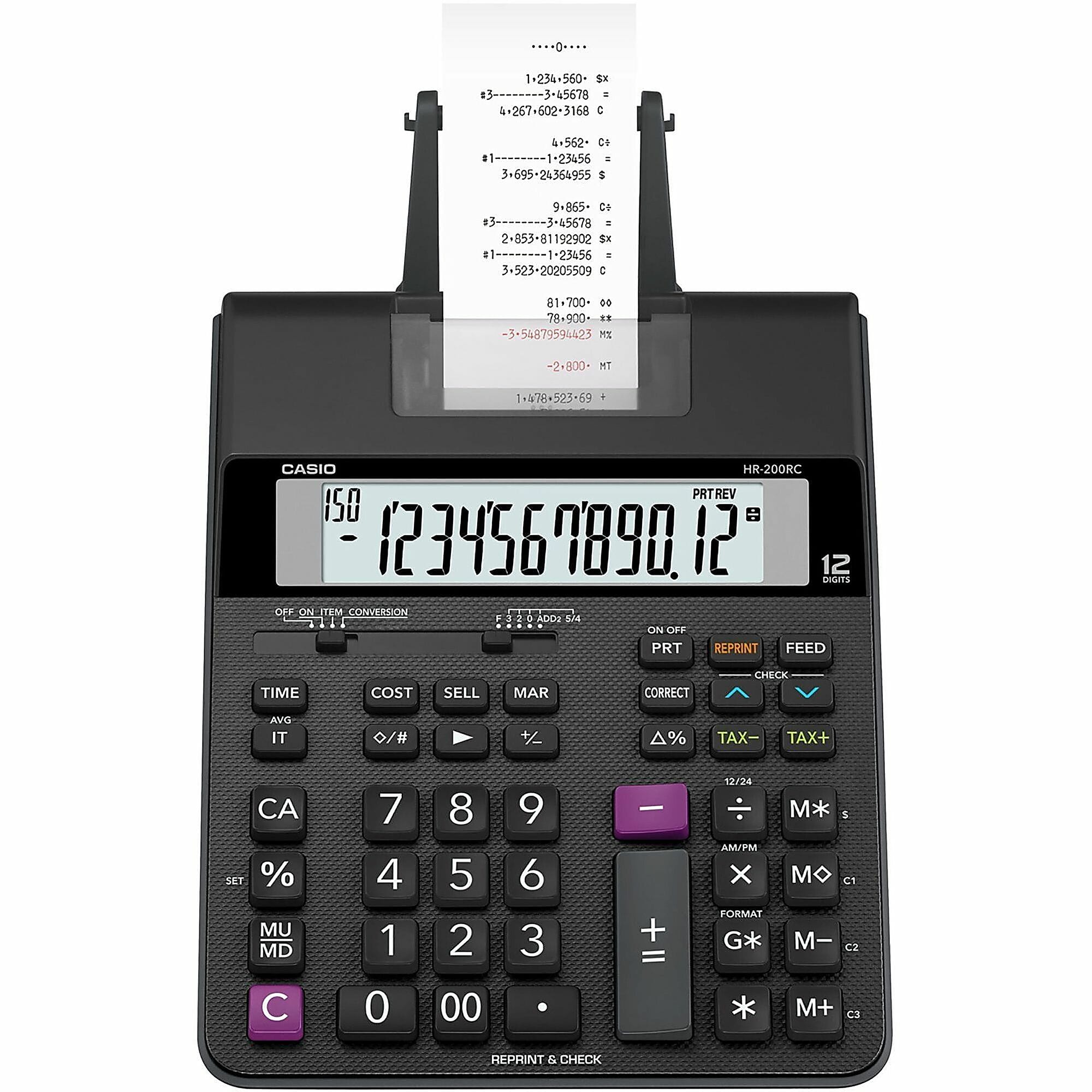 Casio® HR-200RC Compact Printing Calculator - Image 3