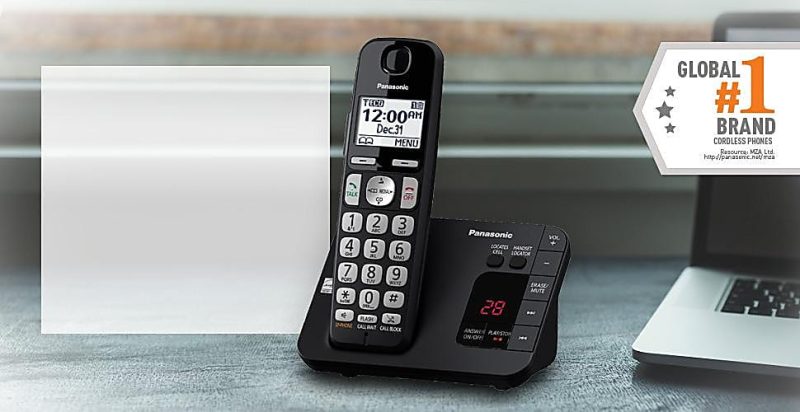 Panasonic® DECT 6.0 Expandable 3-Handset Digital Cordless Phone System With Digital Answering Machine, KX-TGE433B - Image 4