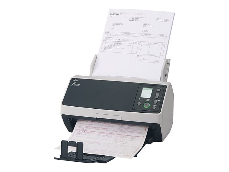 Fujitsu fi-8170 - Document scanner - Dual CIS - Duplex -  - 600 dpi x 600 dpi - up to 70 ppm (mono) / up to 70 ppm (color) - ADF (100 sheets) - up to 10000 scans per day - Gigabit LAN, USB 3.2 Gen 1x1 - Image 2