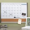 Quartet® Calendar Magnetic Dry-Erase Whiteboard, 17" x 23", Black/Silver Plastic Frame - Image 2