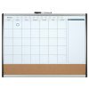 Quartet® Calendar Magnetic Dry-Erase Whiteboard, 17" x 23", Black/Silver Plastic Frame - Image 3