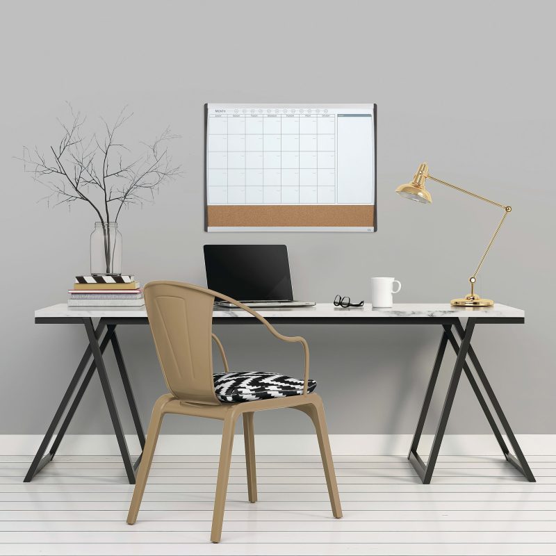 Quartet® Calendar Magnetic Dry-Erase Whiteboard, 17" x 23", Black/Silver Plastic Frame - Image 6