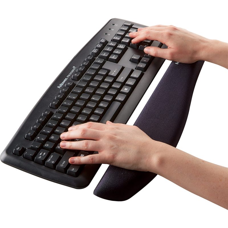 Fellowes® PlushTouch™ Keyboard Wrist Rest, Black - Image 3