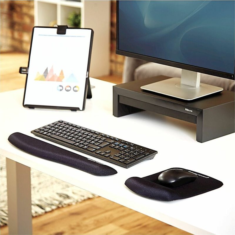 Fellowes® PlushTouch™ Keyboard Wrist Rest, Black - Image 8