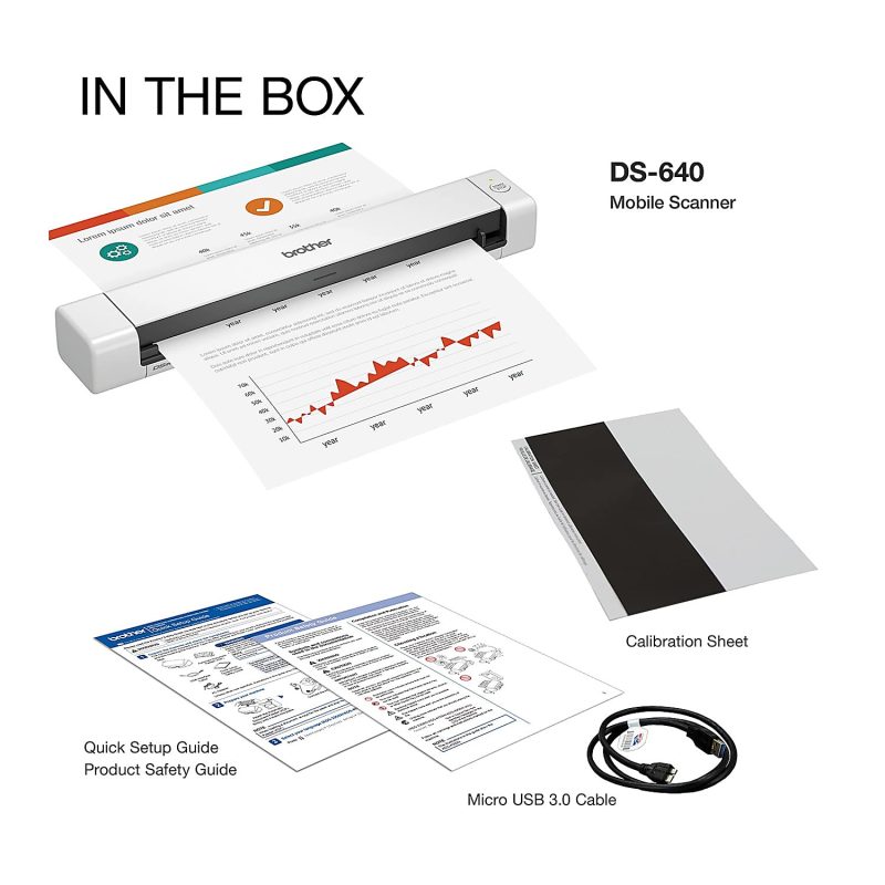 Brother® DSmobile DS-640 Portable Color Document Scanner - Image 9