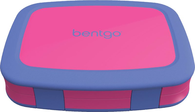 Bentgo Kids Brights Lunch Box, 2"H x 6-1/2"W x 8-1/2"D, Fuchsia