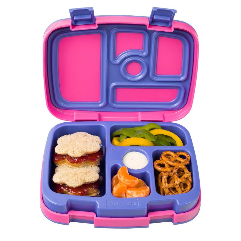 Bentgo Kids Brights Lunch Box, 2"H x 6-1/2"W x 8-1/2"D, Fuchsia - Image 2
