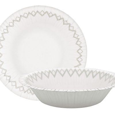 Highmark® Paper Bowls, 14.9 oz, Printed White, Pack Of 125