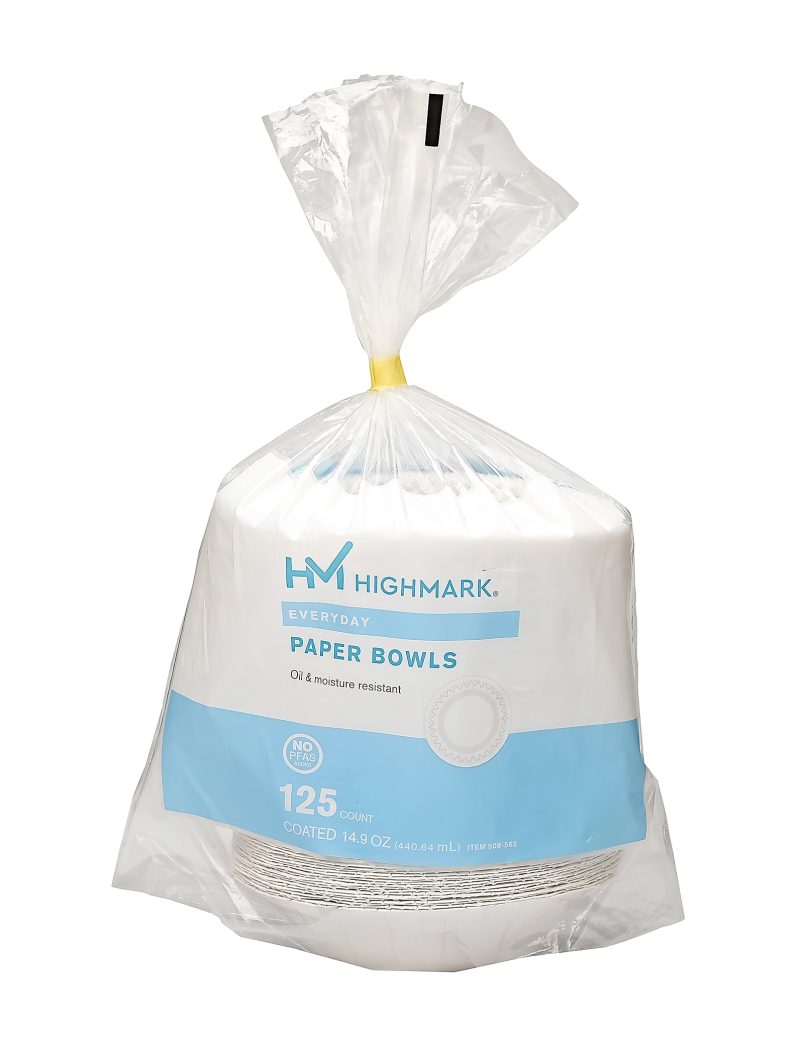 Highmark® Paper Bowls, 14.9 oz, Printed White, Pack Of 125 - Image 5