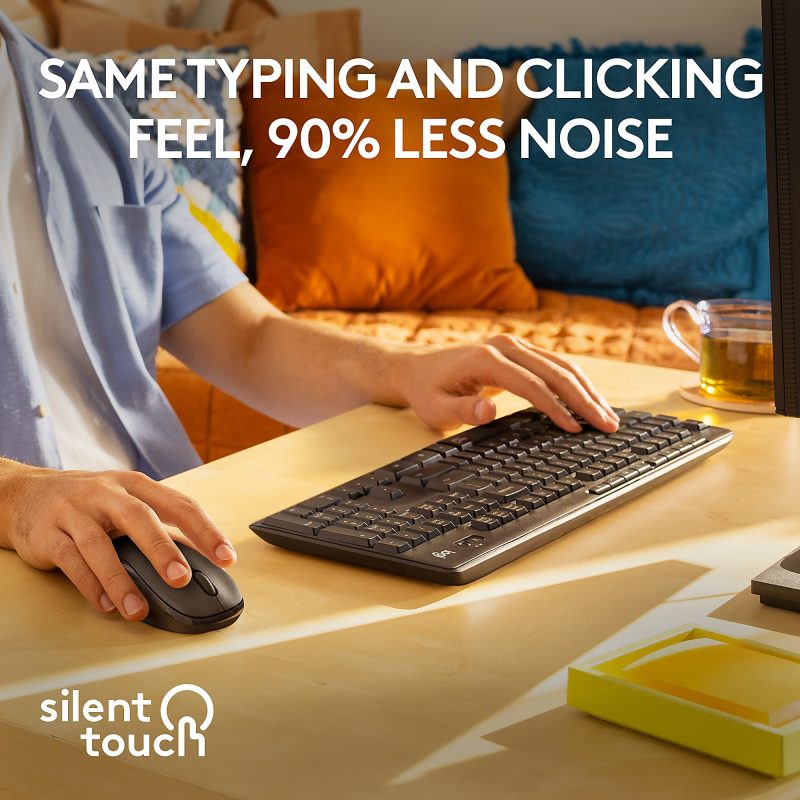 Logitech® MK295 Wireless Mouse & Keyboard Combo, Graphite - Image 2