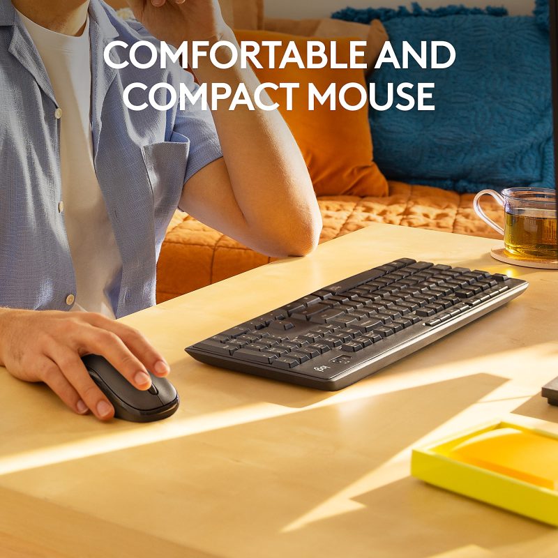 Logitech® MK295 Wireless Mouse & Keyboard Combo, Graphite - Image 4