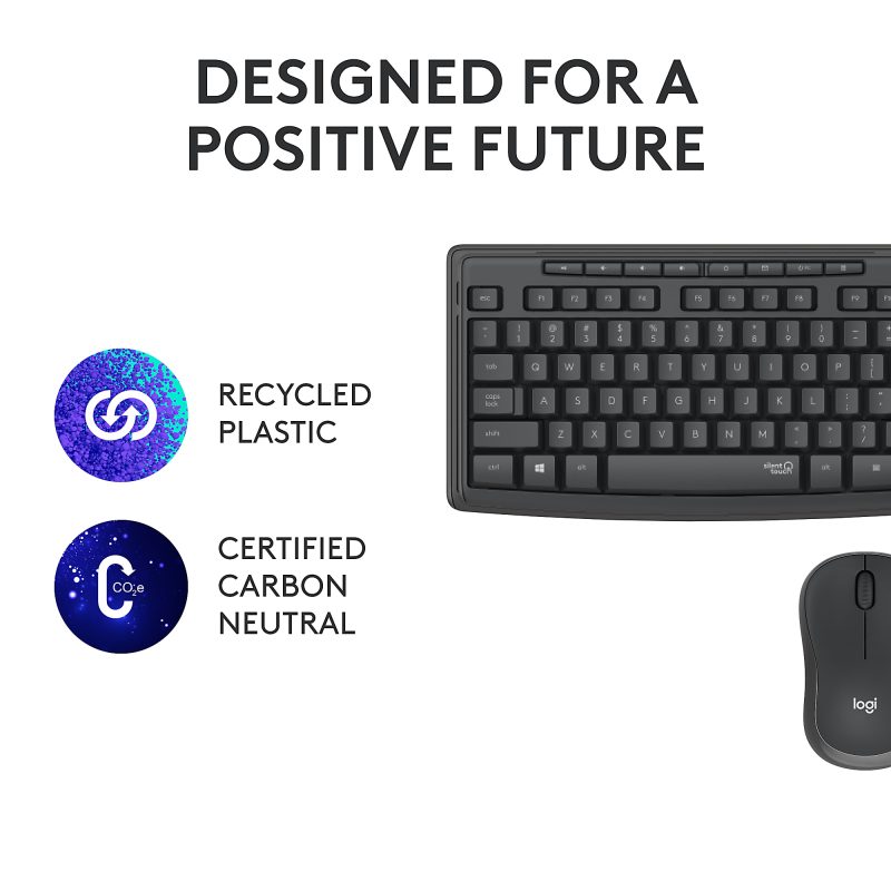 Logitech® MK295 Wireless Mouse & Keyboard Combo, Graphite - Image 8