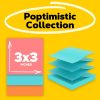 Post-it Pop Up Notes, 18 Pads, 3 in x 3 in, Clean Removal, Ideal for Second School Semester, Sticky Notes for Dorm, Home and Office, Poptimistic Collection - Image 2