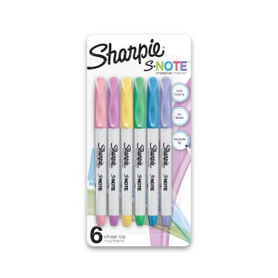 Sharpie® S-Note Highlighters, Chisel Tip, Assorted Colors, Pack Of 24 Highlighters - Lavender,6