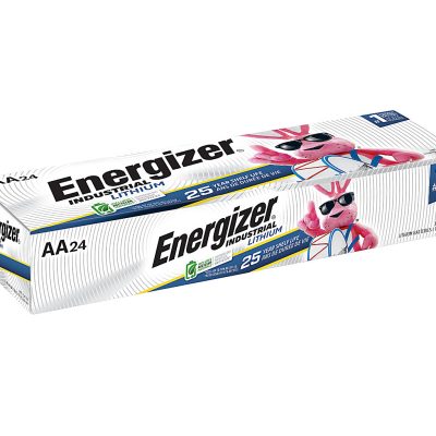 Energizer® Industrial Lithium AA Batteries, Pack Of 24 Batteries, L91
