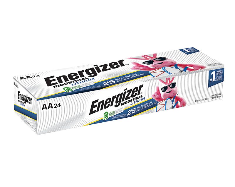Energizer® Industrial Lithium AA Batteries, Pack Of 24 Batteries, L91