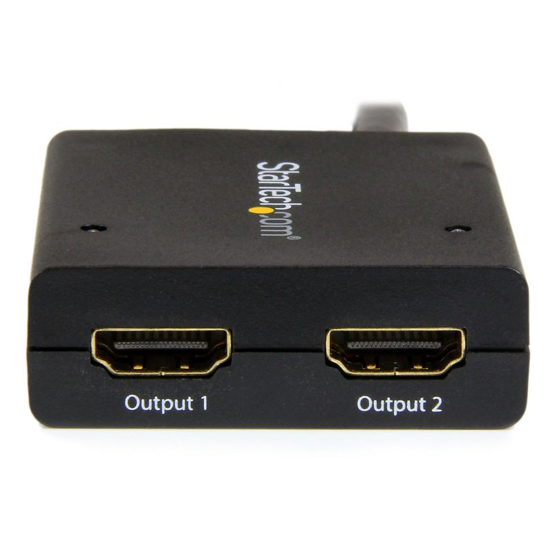 StarTech.com HDMI Splitter 1 In 2 Out - 4k 30Hz - 2 Port - Supports 3D video - Powered HDMI Splitter - HDMI Audio Splitter - Image 3