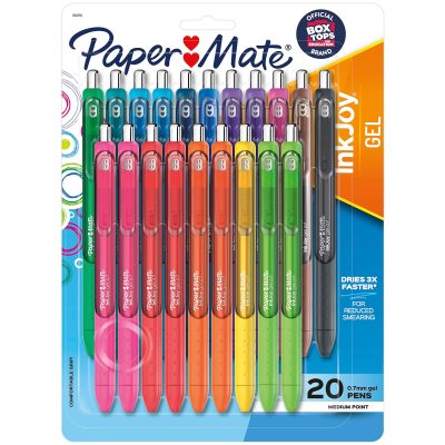 Paper Mate® InkJoy® Gel Pens, Medium Point, 0.7 mm, Assorted Barrels, Assorted Ink Colors, Pack Of 14 - Assorted,20