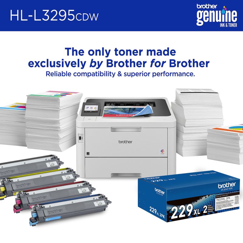 Brother HL-L3295CDW Wireless Compact Digital Color Printer with Laser Quality Output and Refresh EZ Print Eligibility - Image 4