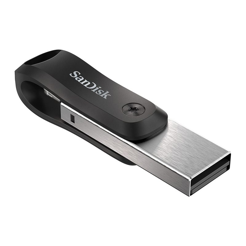 SanDisk® iXpand™ USB 3.0 Flash Drive Go, 256GB, Black/Silver - Image 2