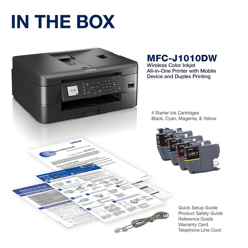Brother® MFC-J1010DW Wireless Inkjet All-in-One Color Printer With Refresh EZ Print Eligibility - Image 7