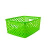 Romanoff Woven Basket, Small, Lime, Pack Of 3 - Image 2