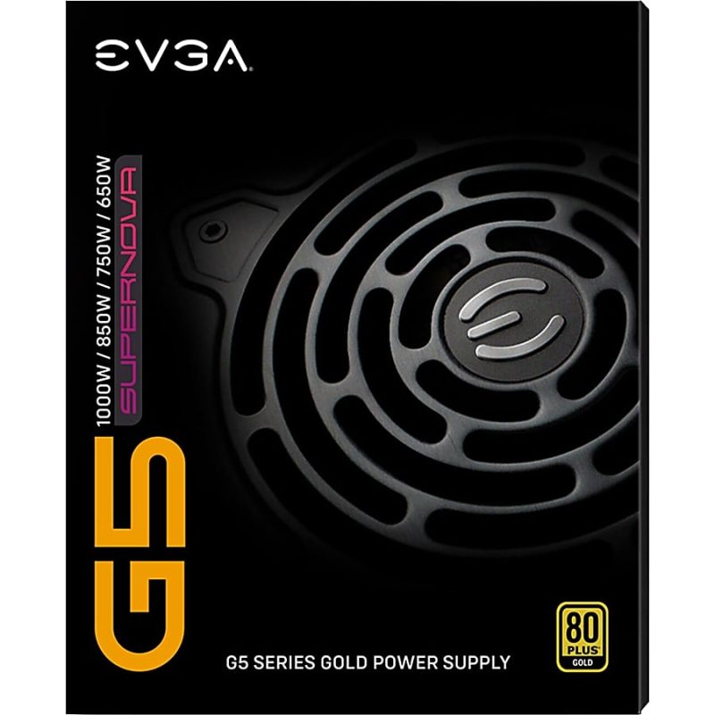 EVGA SuperNOVA 650 G5 Power Supply - Internal - 120 V AC, 230 V AC Input - 650 W - 1 +12V Rails - 1 Fan(s) - ATI CrossFire Supported - NVIDIA SLI Supported - 91% Efficiency - Image 2