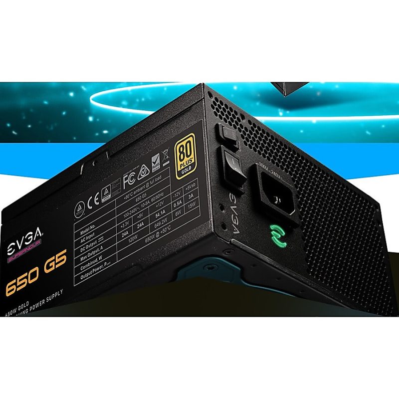 EVGA SuperNOVA 650 G5 Power Supply - Internal - 120 V AC, 230 V AC Input - 650 W - 1 +12V Rails - 1 Fan(s) - ATI CrossFire Supported - NVIDIA SLI Supported - 91% Efficiency - Image 9