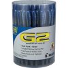 Pilot G2 Retractable Gel Pens, Bold Point, 1.0 mm Point Size, Blue Gel-Based Ink, Clear Barrels, Pack Of 36 Pens - Image 3