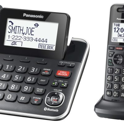 Panasonic® LinktoCell Dect 6.0 Expandable Corded/Cordless Phone With Digital Answering System And Smart Call Blocker, KX-TGF882B